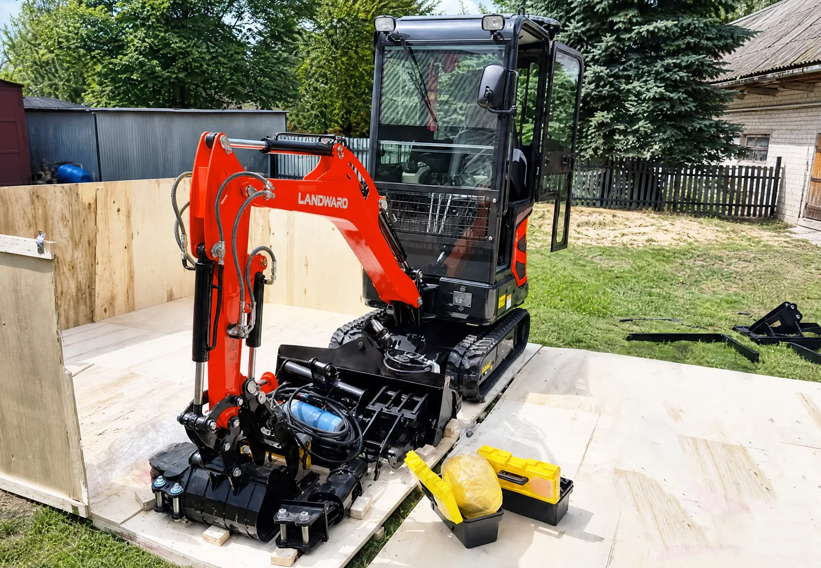 LANDWARD excavator attachments guide